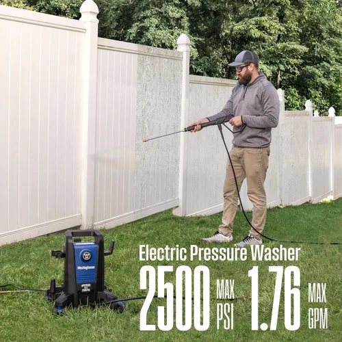 Miniatura 4 de Westinghouse ePX3500 - Lavadora a presión eléctrica, 2500 PSI máx. 1.76 GPM máximo y lavadora a presión, accesorio de boquilla 6 en 1