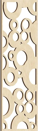 Miniatura 64 de Farwell Paneles de pared decorativos de madera con calado, 13 3/8 pulgadas de ancho x 34 3/8 pulgadas de alto x 1/4 de alto, roble rojo rojo