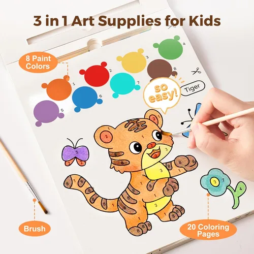 Miniatura 3 de Libros de pintura con agua Jar Melo para niños pequeños, actividad de pintura de acuarela sin desorden para niños de 1-3, 2-4, 4-6 años, regalo