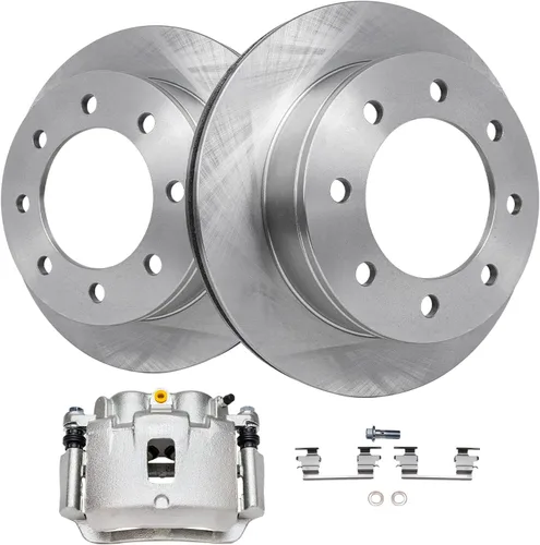 Miniatura 59 de Detroit Axle - Rotores de freno de disco delantero + pinza de freno lateral del pasajero de repuesto para Honda Odyssey Acura MDX, juego de 3 piezas