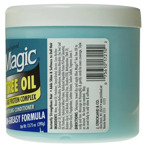 Miniatura 2 de Blue Magic Tea Tree - Acondicionador de peinado sin enjuague, 13.75 onzas, 12 onzas líquidas