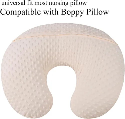 Miniatura 4 de Set de fundas para almohada de lactancia Dot 2 piezas, fundas ultra suaves compatibles con almohada Boppy, almohada estándar para bebé niño niña