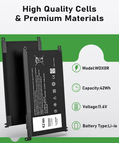 Miniatura 6 de 42WH WDX0R - Batería para portátil Dell Inspiron 13 15 5000 7000 Series 7573 7579 7378 7560 7569 5570 5567 5565 5378 5379 Latitude 3490 3580 3580 3