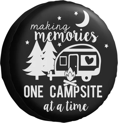 Miniatura 11 de Happy Camper - Cubierta impermeable para neumáticos de repuesto para Jeep, remolque, RV, SUV, camión, cámper, accesorios de remolque de viaje, 14