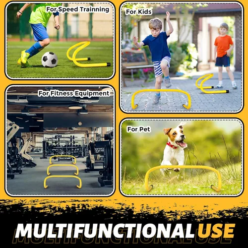 Miniatura 5 de Wettarn 30 obstáculos de velocidad de 6 pulgadas, obstáculos de entrenamiento de agilidad, obstáculos pliométricos de práctica de agilidad