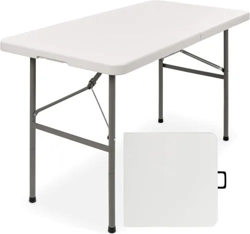 Miniatura 12 de Best Choice Products Mesa plegable de plástico de 6 pies, para interiores y exteriores, resistente, portátil, con asa, seguro para picnic, fiesta