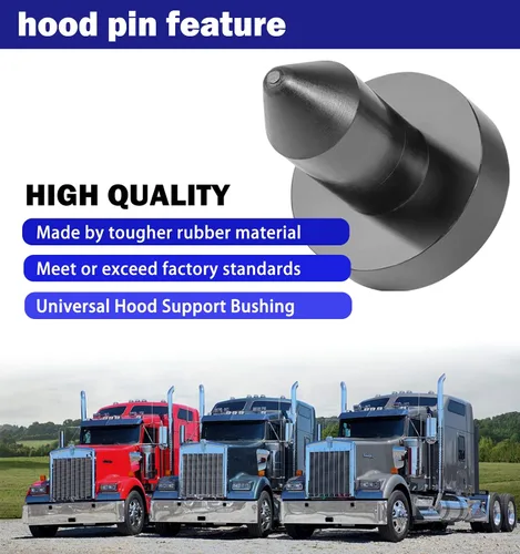 Miniatura 3 de 924-5410 Kit de pasadores de capó para Kenworth T600/T600A, T800, W900 T2000, T400, T440, T450, T470, T660 Reemplazo de polietileno