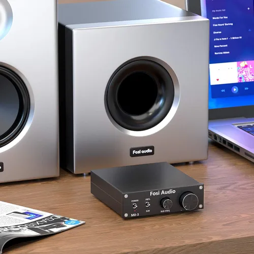Miniatura 6 de Fosi Audio M03 - Amplificador de Subwoofer de 200 Vatios TPA3255, Mini Amplificador de Potencia de Audio Mono Canal para Teatro en Casa, Frecuencia
