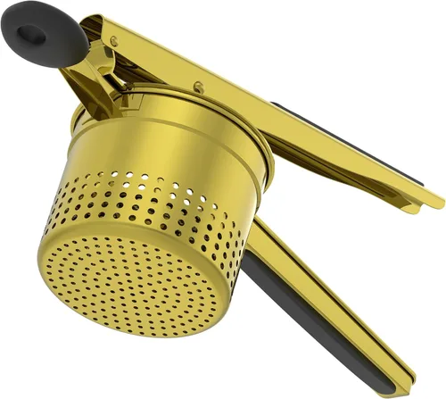 Miniatura 12 de GloTika Ricer de papas grande de 15 onzas con 3 discos intercambiables, triturador de papas de acero inoxidable resistente con mango ergonómico