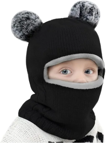 Miniatura 2 de Conjunto de gorro con bufanda invernales para bebés y niños, unisex