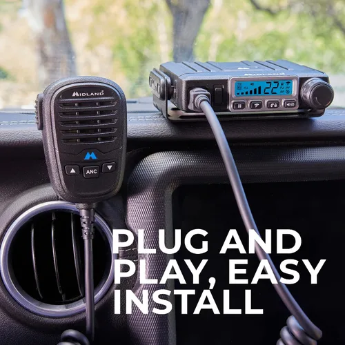 Miniatura 7 de Midland – MXT115AGVP3 - Radio MicroMóvil Bidireccional GMRS de 15 Vatios - Radio para Exteriores, Granja y Todo Terreno - Antena Fantasma de 3dB