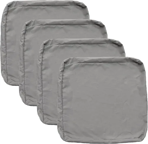 Miniatura 9 de FLYMEI Patio Cushion Covers 16x16x2.5 Waterproof Outdoor Cushion Cover Replacement 1Packs Outdoor Seat Cushion Slipcover for Rattan Chair Sofa, Beige