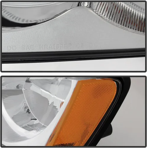 Miniatura 4 de ACANII - Faros delanteros de repuesto para Jeep Grand Cherokee 2005-2007, par de faros delanteros para el lado del conductor + del pasajero