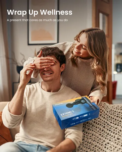 Miniatura 7 de RENPHO Pistola de masaje plegable con mango de extensión para espalda, regalo del día del padre, ángulo ajustable de 0-90°, apto para FSA