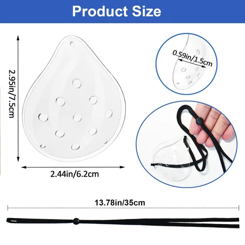 Miniatura 6 de AMZVIO Protector ocular transparente después de cirugía de cataratas, paquete de 2, parches protectores transpirables para adultos y niños, cubierta