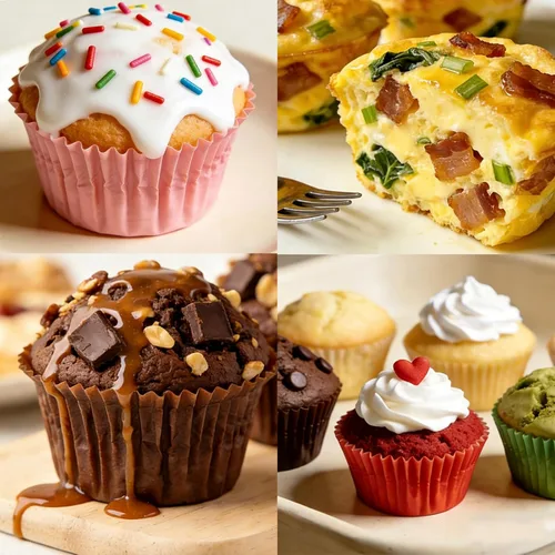 Miniatura 8 de Molde de Silicona para Muffins, Moldes para Muffins de 6 Cavidades para Hornear con Marco de Metal, Molde para Cupcakes, Moldes para Bocados de 6
