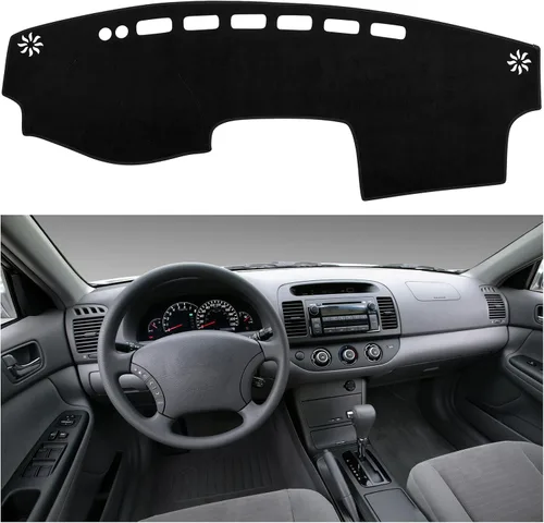 SPEEDWOW Cubierta Alfombrilla para Tablero de Instrumentos Tapete Alfombra Compatible para Toyota Camry 2002-2006 Alfombrilla para Tablero Cubiertas