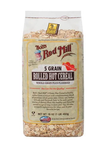 Bob's Red Mill Cereal caliente enrollado de 5 granos, 16 onzas (caja de 4)