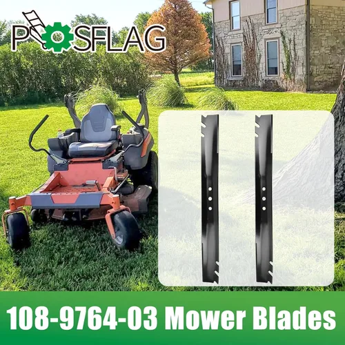 Miniatura 2 de Paquete de 2 cuchillas para cortacésped 108-9764-03 Toro de 22 pulgadas que sustituyen a la cuchilla Toro 131-4547-03, 131-4546-03,104-8697-03