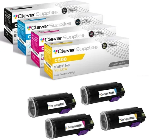Miniatura 276 de CS compatible Xerox Phaser 6510/WorkCentre 6515 (106r03480) 2 cartuchos de tóner negro para Phaser 6510, WorkCentre 6515 2 negro