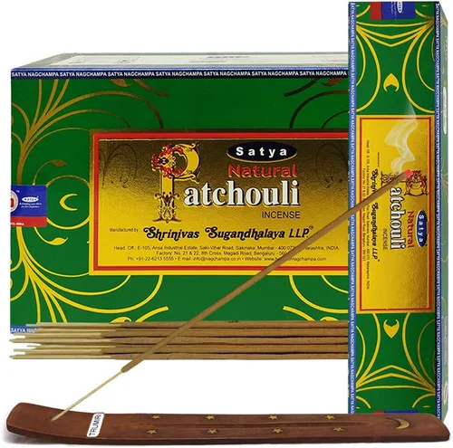 Miniatura 12 de TRUMIRI Paquete de soportes para incienso con varillas de incienso Satya Sai Baba Nagchampa de 3.53 oz (100 g) - Paquete de 1