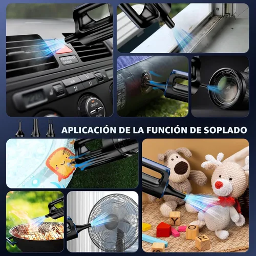 Miniatura 5 de MONOZEL Aspiradora de Coche Portátil Inalámbrica, 18000Pa 2 en 1 Aspiradora y Soplador de Aire, Motor sin Escobillas de 130W Aspiradora de Mano