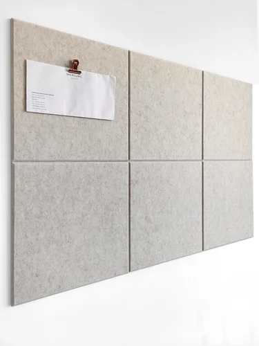 Miniatura 13 de Tabla de corcho alternativa de 24 x 36 pulgadas, paquete de 6 azulejos de pared de fieltro con pestañas adhesivas extraíbles seguras, tableros