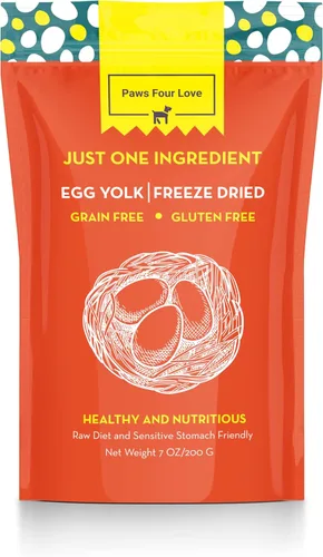 Golosinas orgánicas de huevo liofilizadas para perros y gatos, 100% huevo de un solo ingrediente, sin granos, sin gluten, nutrición alta en