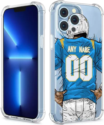 Miniatura 32 de Funda protectora personalizada con nombre y números para iPhone 15, 14, 13, 12, 11 Xs Max XR 8 7 6 Plus 11 Pro Mini, delgada, a prueba de golpes