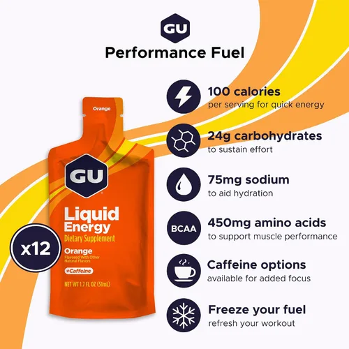Miniatura 2 de GU Gel energético líquido energético energético con carbohidratos complejos, vegano, sin gluten y sin lácteos, energía sobre la marcha
