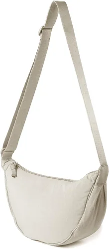 Bolso cruzado de nailon Crescent para mujeres y hombres, riñonera, bolsa cruzada de bola de masa ligera, bolsa de viaje