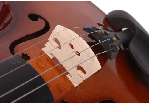 Miniatura 4 de Ktaxon Violín para estudiantes principiantes, violines acústicos 4/4, kit de violín de tamaño completo con estuche, arco, colofonia, adultos Natural
