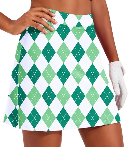 Miniatura 20 de Ekouaer Falda pantalón de golf de 16 pulgadas para mujer con bolsillos interiores de silicona, falda de tenis atlética de secado rápido