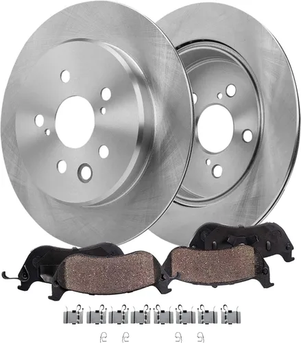 Miniatura 25 de Detroit Axle - Kit de freno trasero para Toyota Tacoma 2005-2019 de 6 orejetas, tambores de freno de disco, zapatas de freno semi-metálicas