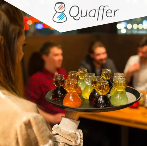 Miniatura 4 de QUAFFER Vaso de chupito de doble burbuja – Jigger de chupito Chaser para tomas suaves y sabrosas – Divertidos vasos de chupito divididos únicos