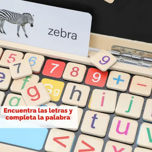 Miniatura 4 de Montessori Toys - Portátil de 11.8 pulgadas, actividades de aprendizaje preescolar para niños de 3 años, regalo de cumpleaños, juguetes educativos