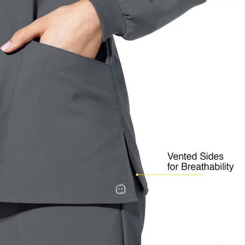 Miniatura 3 de Chaqueta de calentamiento con cuello redondo para mujer