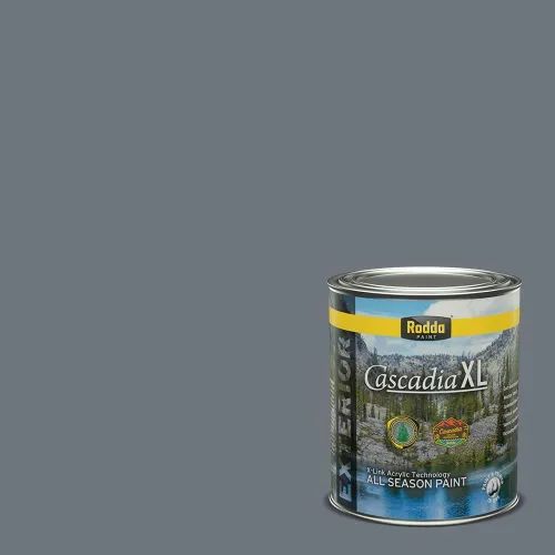 Miniatura 186 de Rodda Paint CASCADIA XL Pintura e imprimación satinada exterior en uno, cuarto de galón, solo ayer