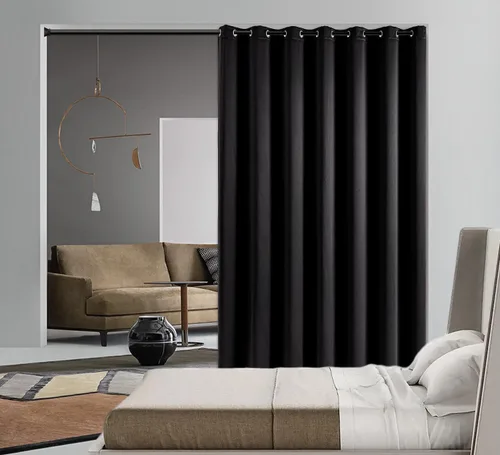 Miniatura 26 de PI Cortinas opacas para dormitorio, tratamiento de ventana con aislamiento térmico de anillo superior, cortinas oscurecedoras de habitación