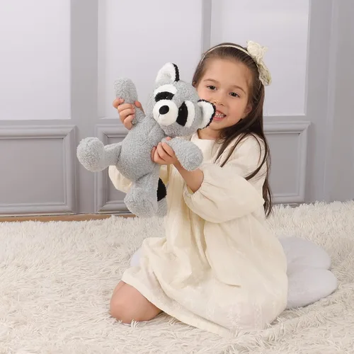 Miniatura 3 de Apricot Lamb Juguetes de peluche de mapache de terciopelo suave, perfecto para niños (Mapache de terciopelo)