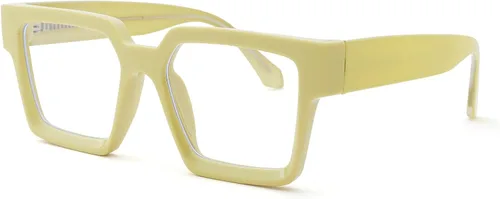 Miniatura 7 de Pro Acme Gafas cuadradas de gran tamaño con luz azul para hombres y mujeres, a la moda, rectangulares, con marco grueso, UV400, gafas falsas