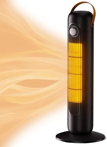 Calentadores de exterior para patio, calefacción 1S de 350 pies cuadrados, calentador eléctrico de cerámica PTC de 1500 W, protección contra