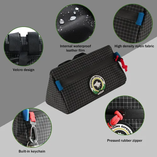 Miniatura 2 de Bolsa para Manillar de Bicicleta Vortika, Paquete de Cesta Frontal para Bicicleta Infantil, Bolsa Impermeable para Bicicletas, Bolsa Pequeña