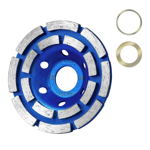 Miniatura 9 de SALI 5 piezas de muela de molienda de diamante para hormigón de 4 1/2 pulgadas para pulido y limpieza de superficies de piedra, cemento, mármol