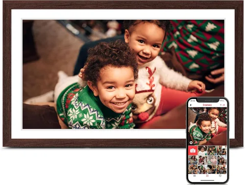 Miniatura 21 de Portarretratos digital WiFi con Frameo, 10.1 pulgadas, 1280 x 800 IPS, 32 GB, rotación automática, comparte video e imagen, regalo de cumpleaños