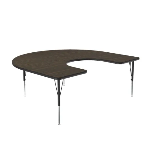 Miniatura 20 de Correll Mesa de Actividades Rectangular para Aula de 24"x36", Altura Ajustable (19"-29"), Granito Negro Laminado Térmico Fusionado Duradero