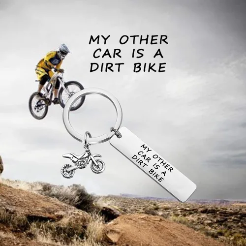 Miniatura 6 de MYOSPARK Motocross Rider Gift My Other Car is a Dirt Bike Llavero Motocicleta Dirt Biker Regalo Para Motocross Racer