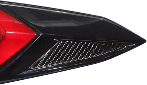 Miniatura 4 de Daeiclru Adhesivo triangular de fibra de carbono real para luz trasera trasera compatible con Chevrolet Corvette C8 2020-2023, accesorios de moldura