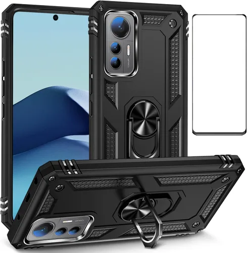Miniatura 89 de Funda para Xiaomi redmi Note 12 Pro Plus 5G con protector de pantalla, soporte delgado protección militar a prueba de golpes Armor Defender Funda