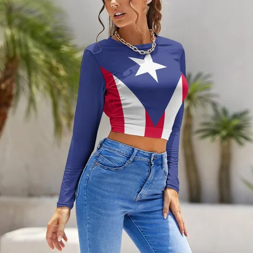 Miniatura 5 de Camiseta sin espalda con bandera de Puerto Rico para mujer, camiseta de verano XL